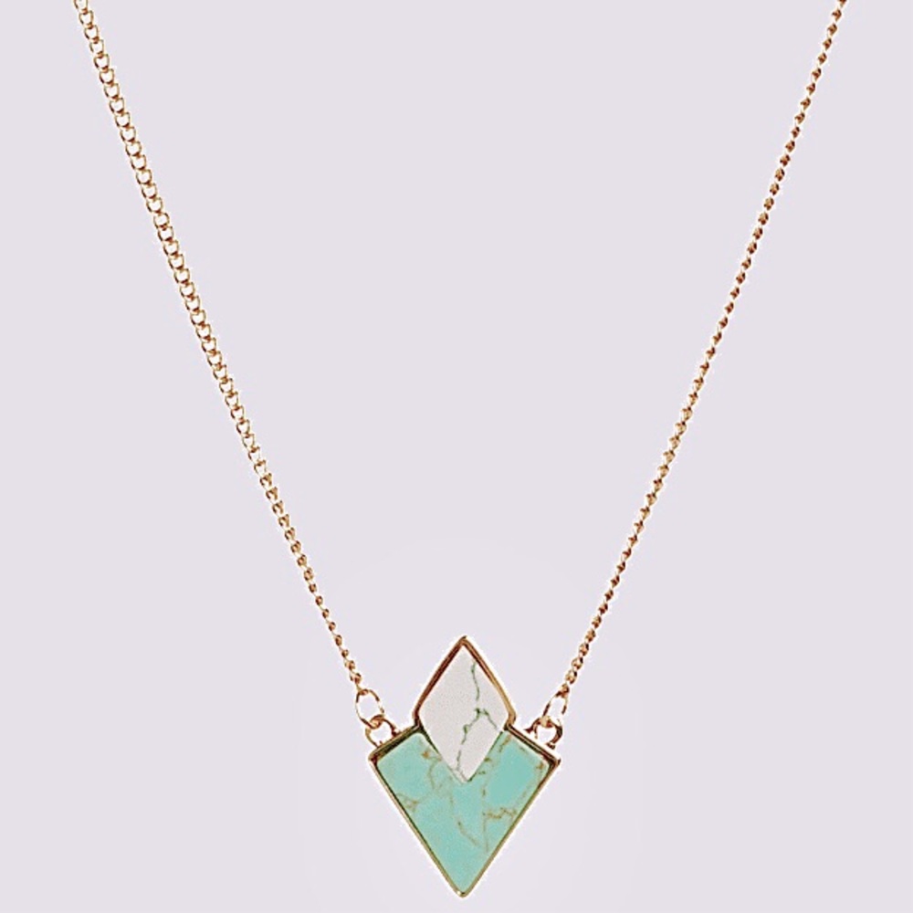 Bay to Baubles’ “Hayley” Stone Charm Necklace